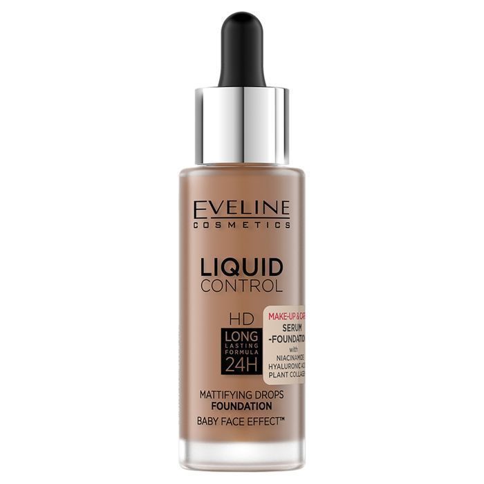 Eveline Cosmetics matujący podkład do twarzy z niacynamidem 065 Toffee