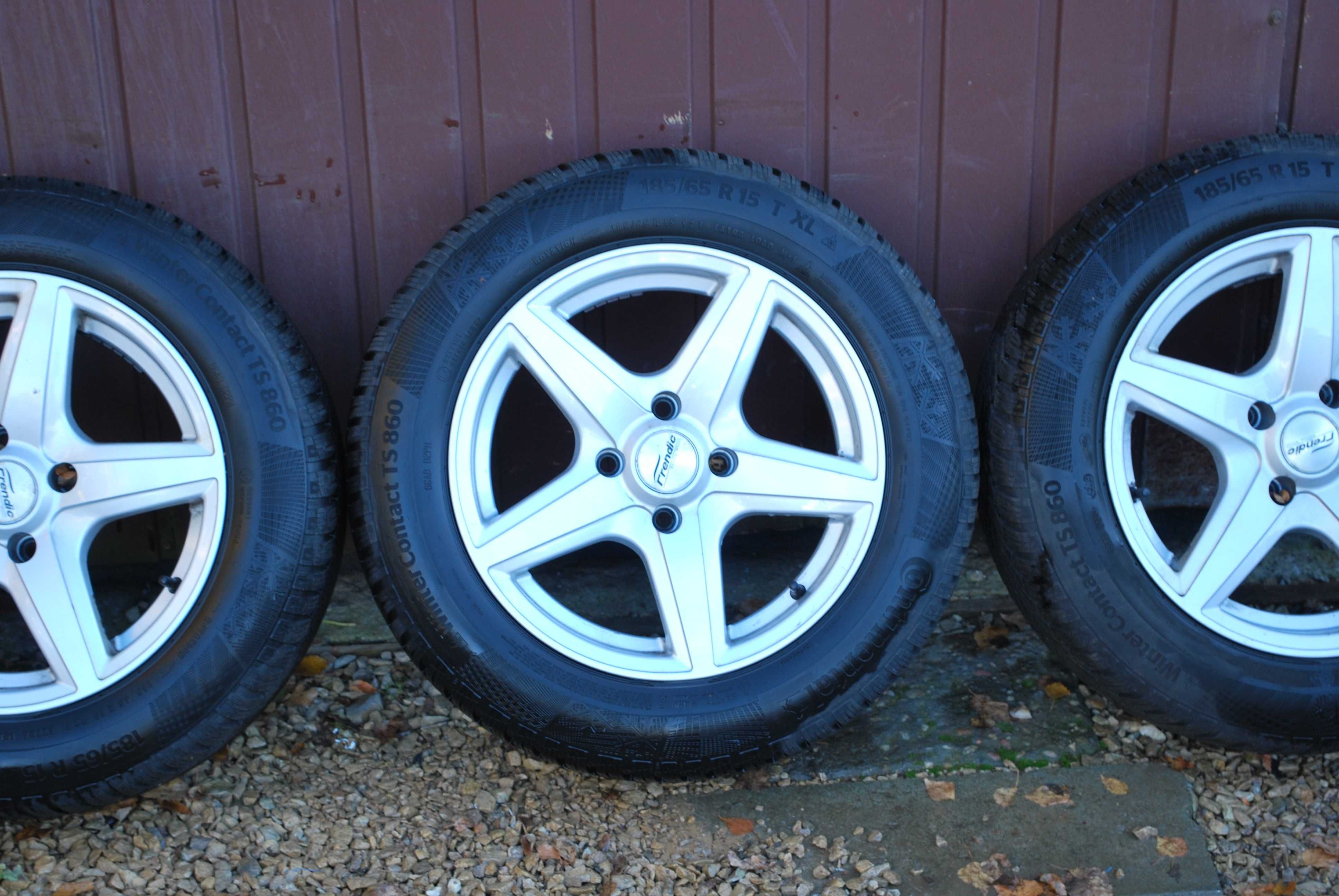 Koła 185/65 R15 4x108 ALufelgi + opony zimowe 7mm Hyundai Peugeot Kia