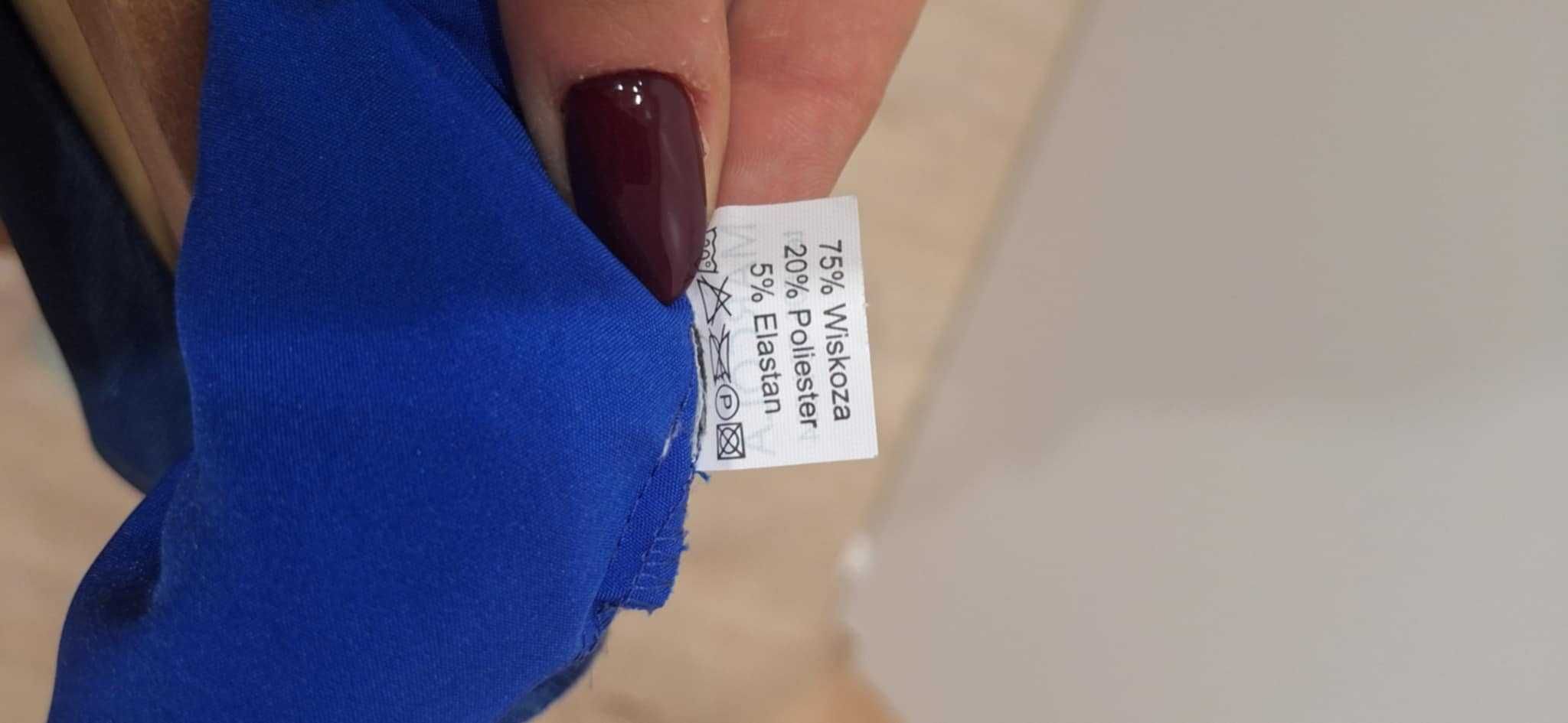 Szmaragdowa sukienka koronka na plecach rozmiar 48