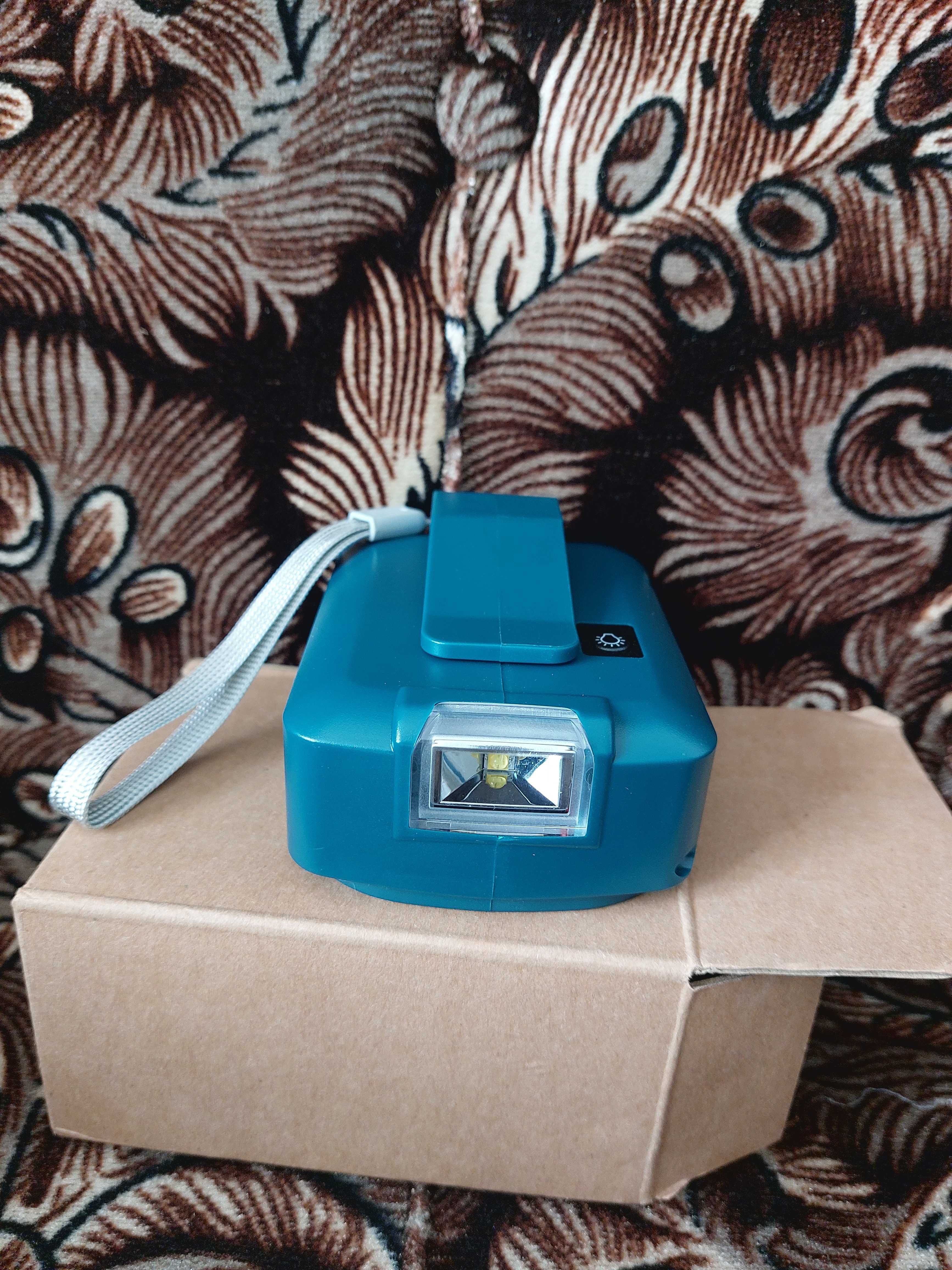 Адаптер makita, макіта. Перехідник usb акумуляторів батерей 18 в