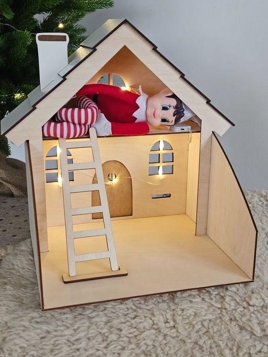 Elf psotnik figlarz figurka do zabawy adwentowej akcesoria elfa