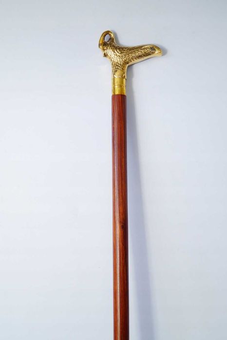 LASKA spacerowa ŁABĘDŹ mosiężny drewniana