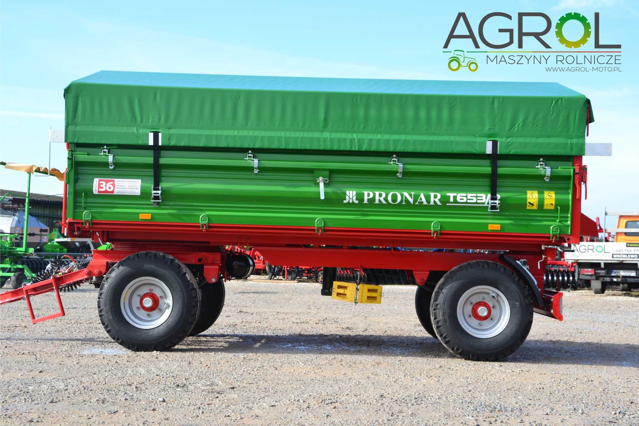 Przyczepa Pronar dwuosiowa T653/2 6t PT606 PT608 8t paletowa rolnicza