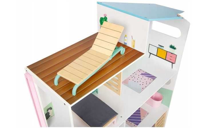 Domek Drewniany dla lalek XXL Playtive z mebelkami 130 cm