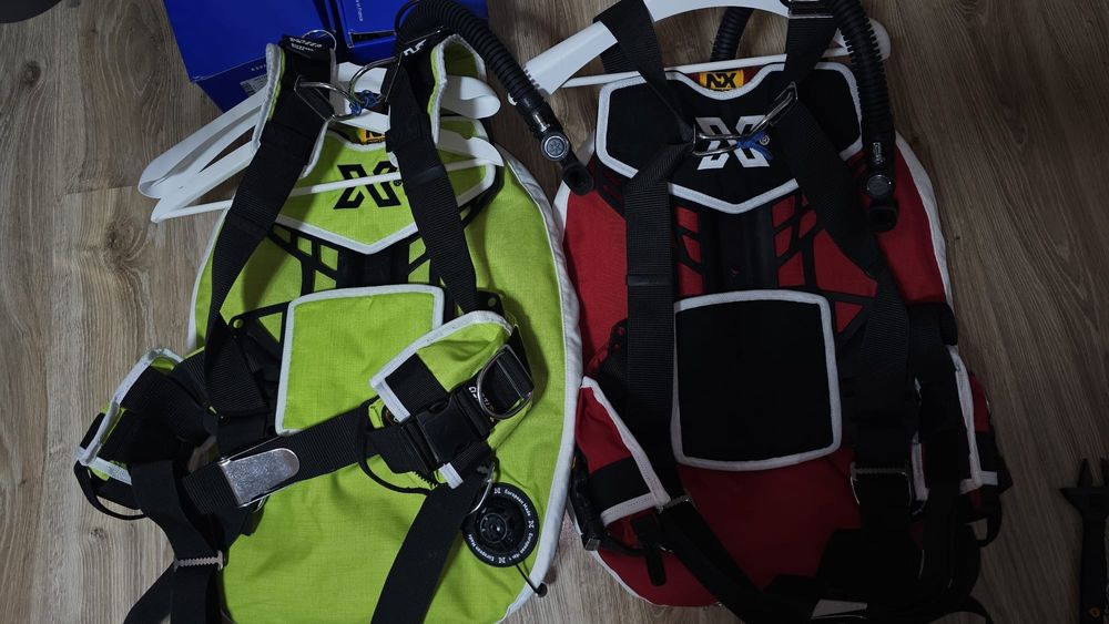 Xdeep Zen Custom limonka i czerwony , Aqualung Core