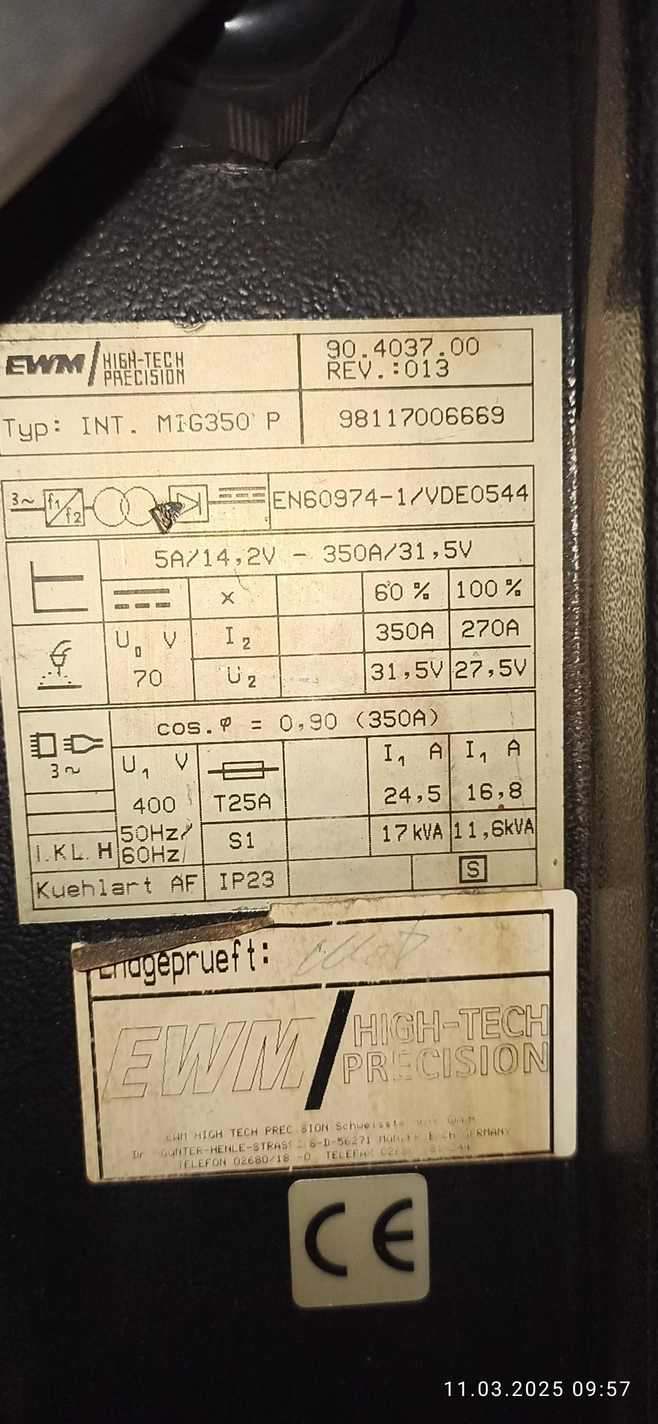 Spawarka EWM 350 puls , synergia
