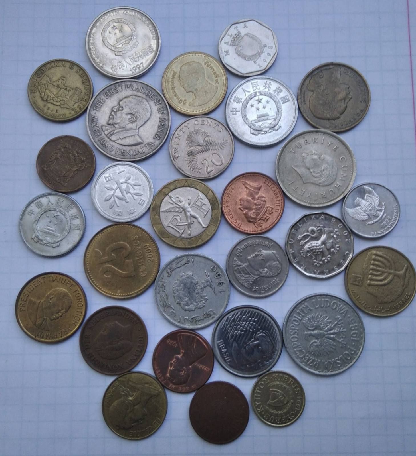 Монети колекція 28шт. Всі різні.
