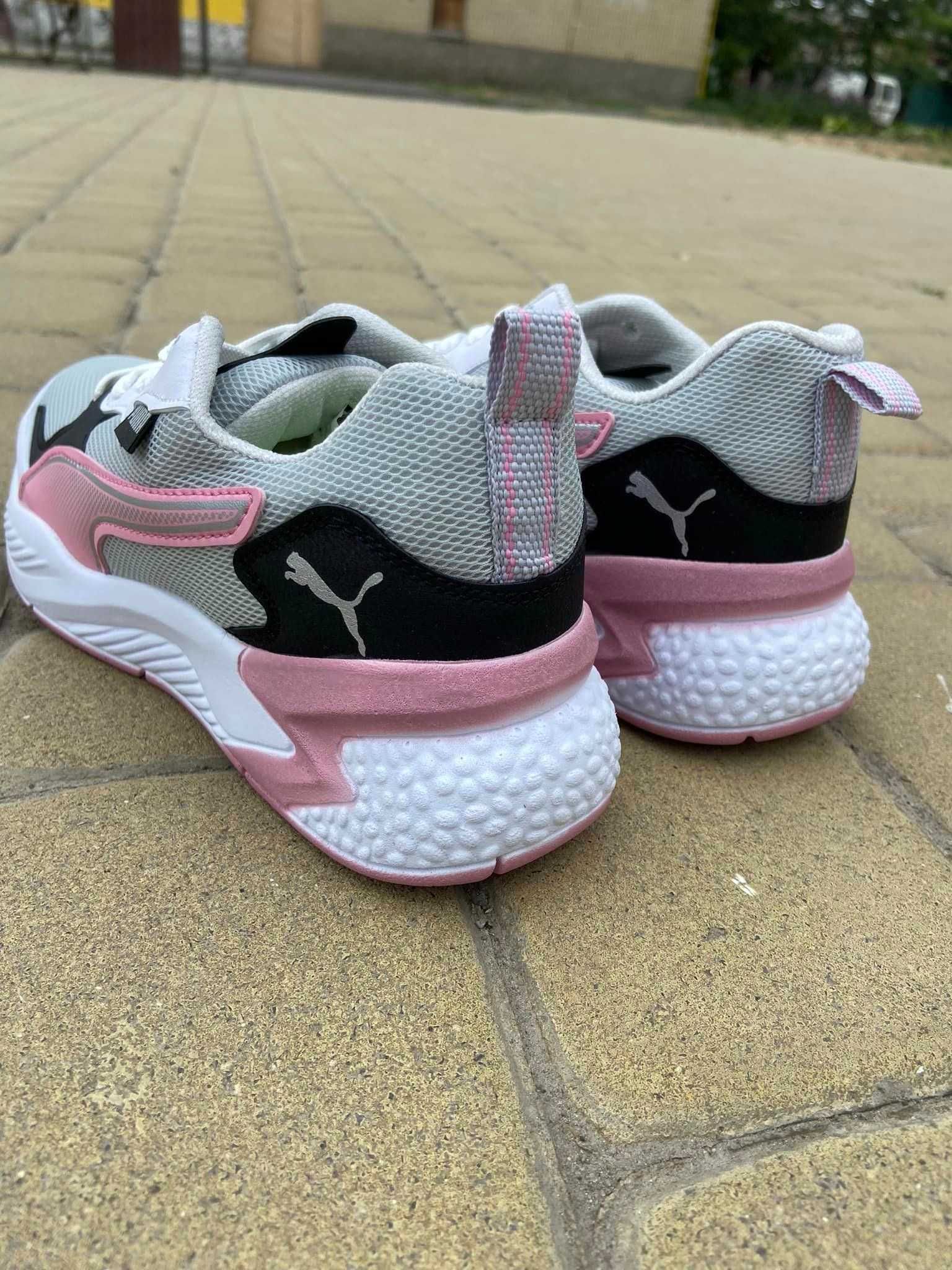 Кросівки Puma RS-X жіночі сірі з рожевим 36 37 38