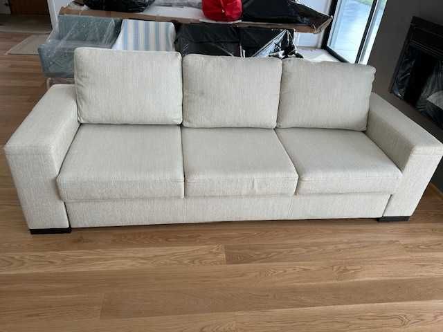 Conjunto 2 sofás modernos e de qualidade, em excelente estado