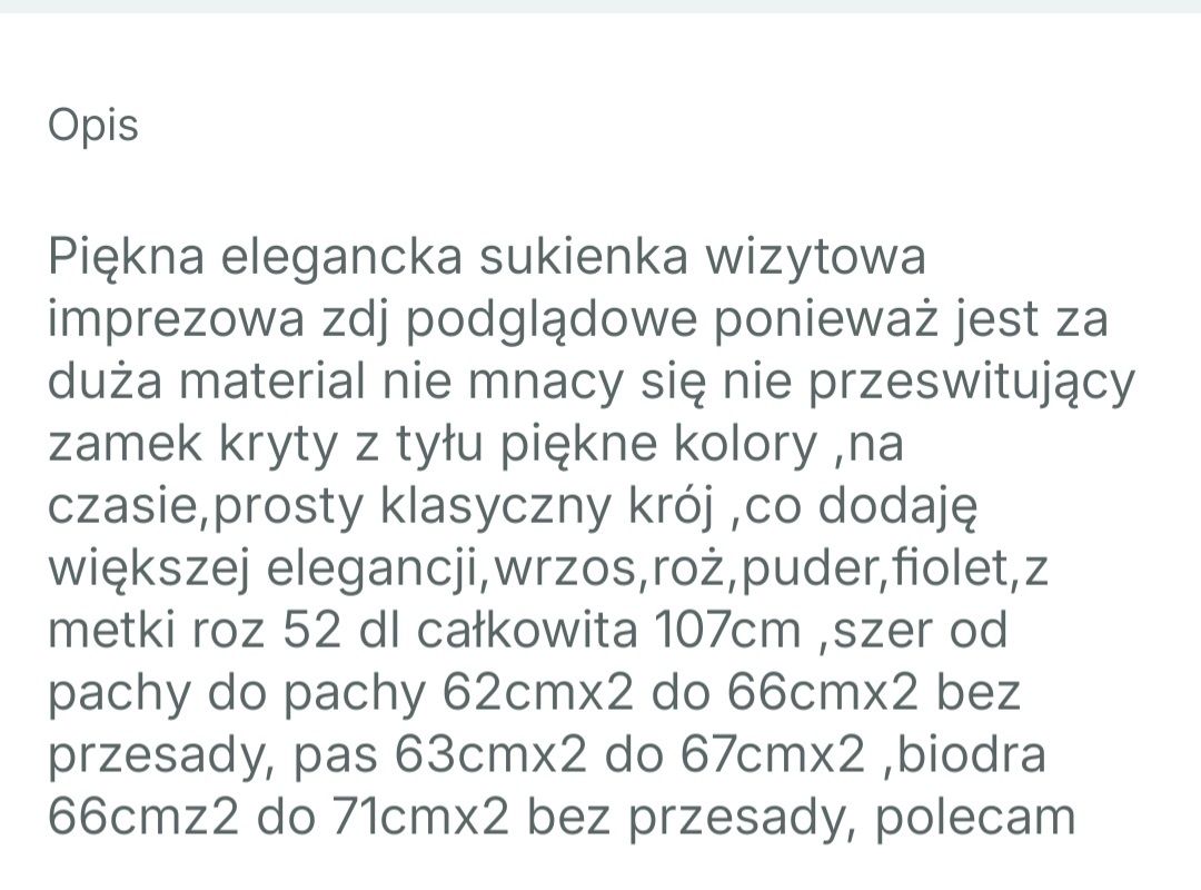 Piękna elegancka sukienka unikatowa, wizytowa, kwiaty,róż wrzos,50/52,