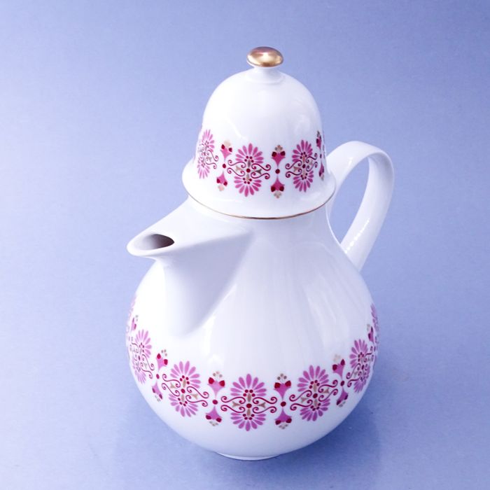 lata 60/70-te piękny dzbanek porcelanowy do kawy herbaty