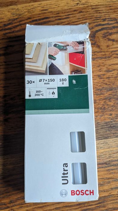 Wkład klejowy do pistoletu 30 szt. 7 mm x 150 mm Bosh