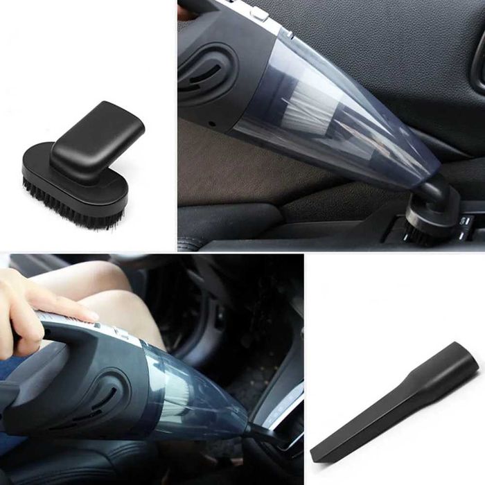 Автомобільний пилосос безпровідний з насадками / Портативний пилосос