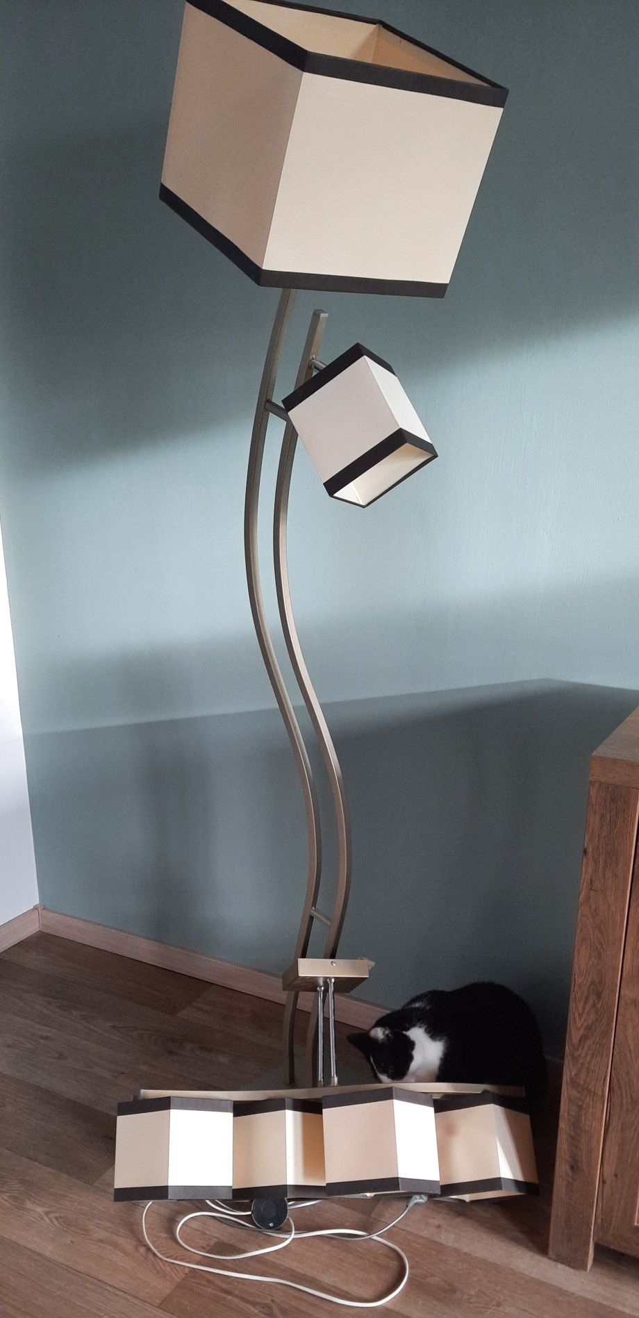 Komplet lampa wisząca + lampa podłogowa