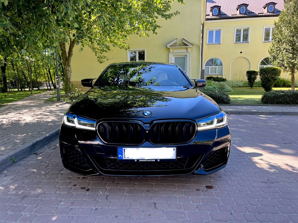 Auto do ślubu czarne BMW