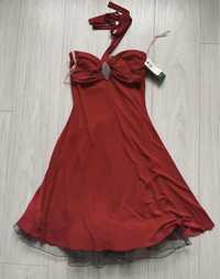 Czerwona sukienka z tiulem S nowa