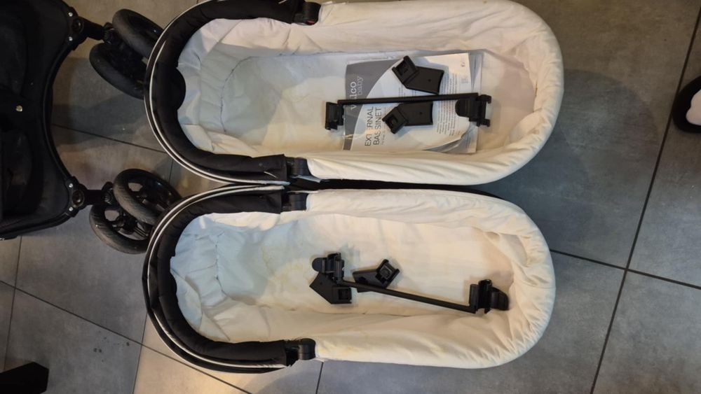 Wózek bliźniaczy spacerówka i gondole valco snap duo sport.