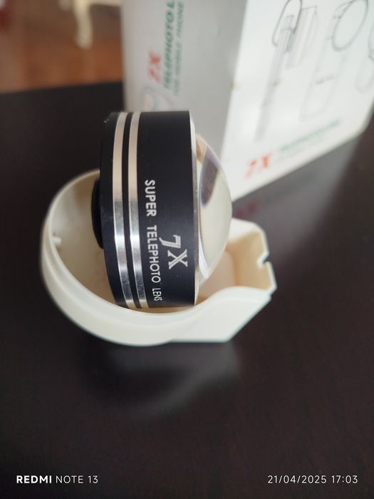 Lente universal 7x telemóvel