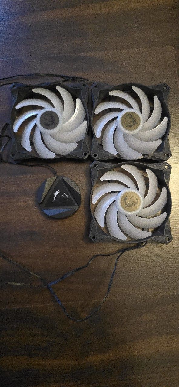 Wentylatory MSI + logo ARGB.