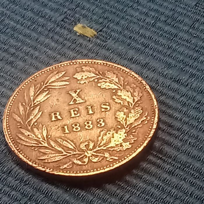 moeda X reis 1883