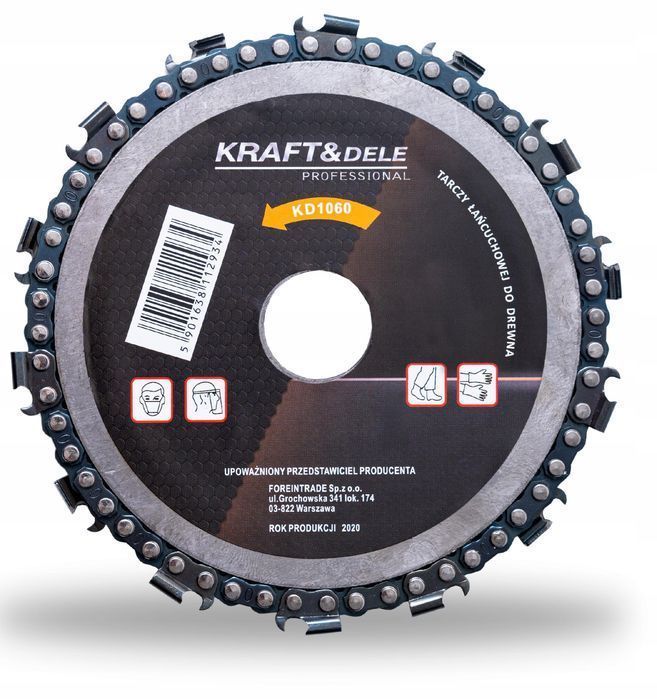 Piła Tarcza Łańcuchowa Do Drewna Do Szlifierki Kątowej 125 Mm 22.2Mm