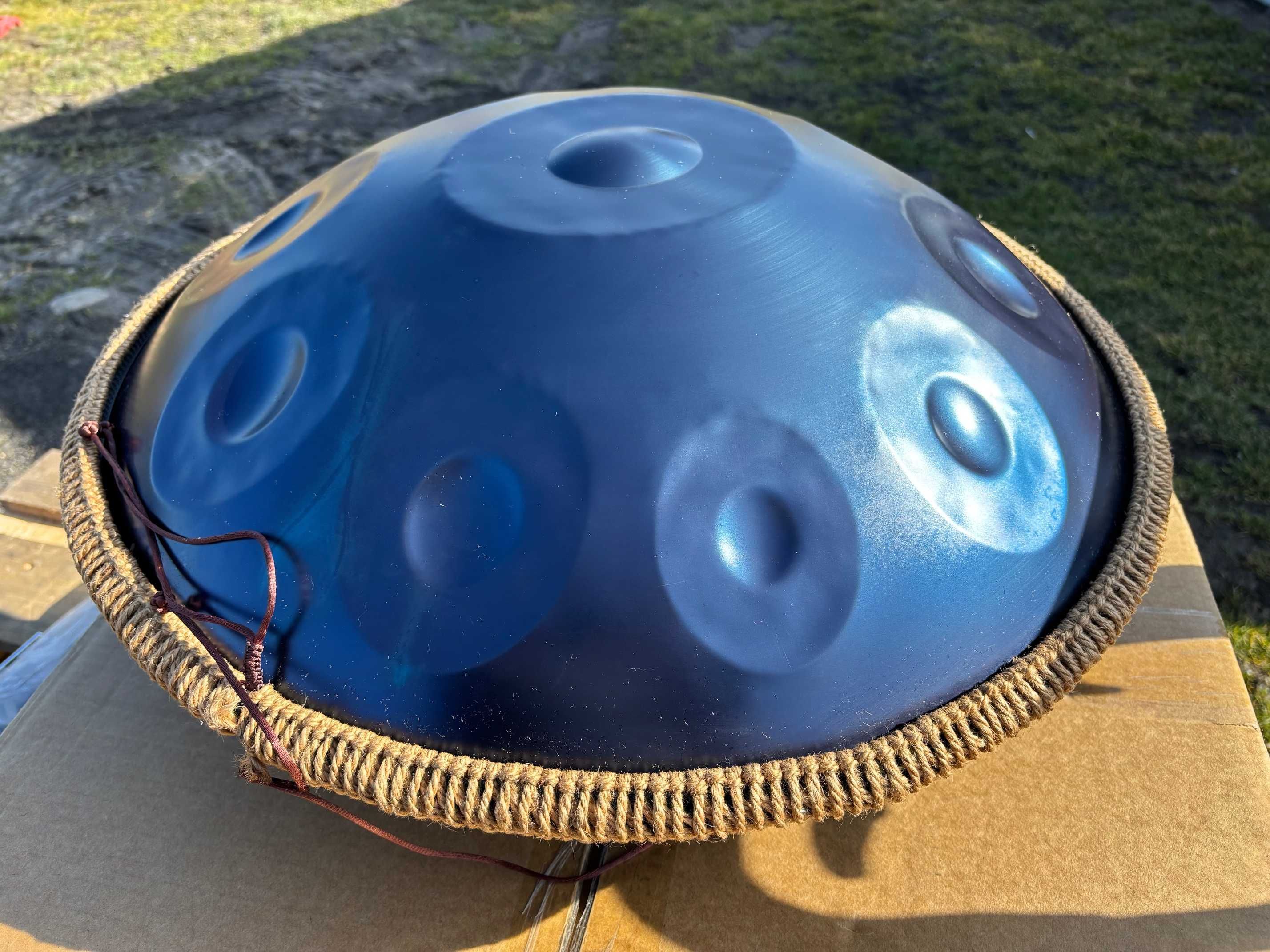 Antetok Metalowy Bęben Handpan D-dur 10 tonów 22 cale z torbą BLUE