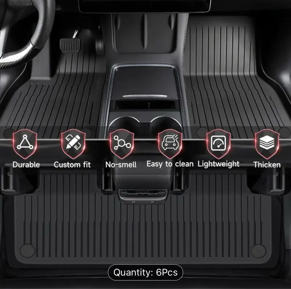 Tapates, Floor mats set for Tesla model 3