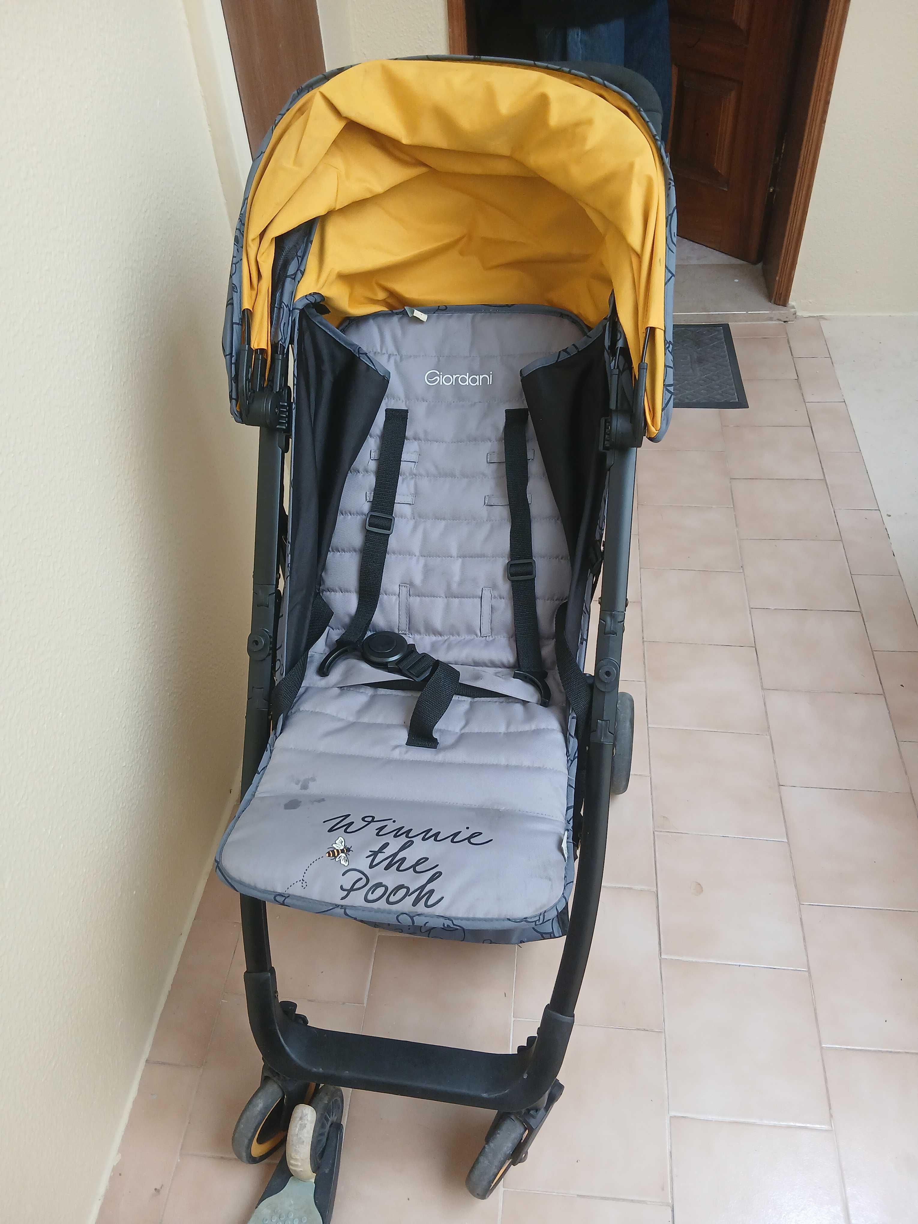 Carrinho de bebe da winnie da poow
