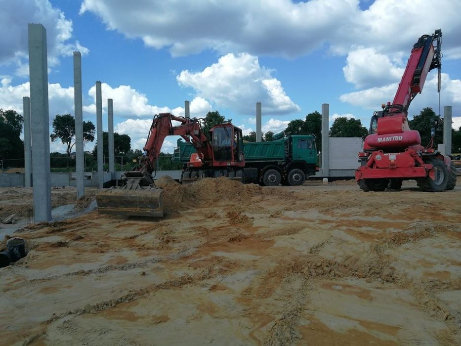 Usługi transportowe . Żwir piasek ziemia. pospółka kruszywo.