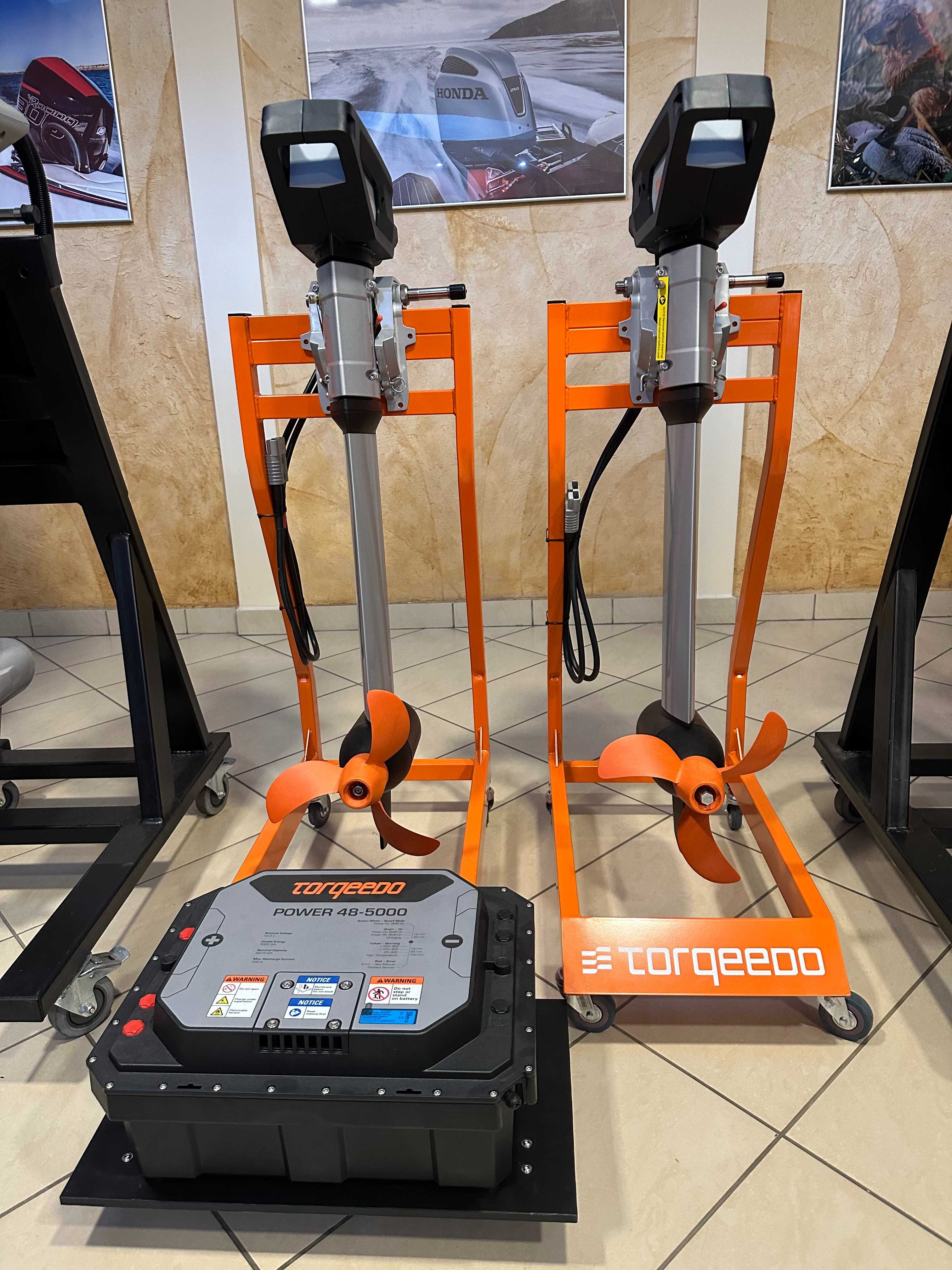 Kompletny zestaw - Elektryczny silnik zaburtowy TORQEEDO 6.0 RL 9.9KM