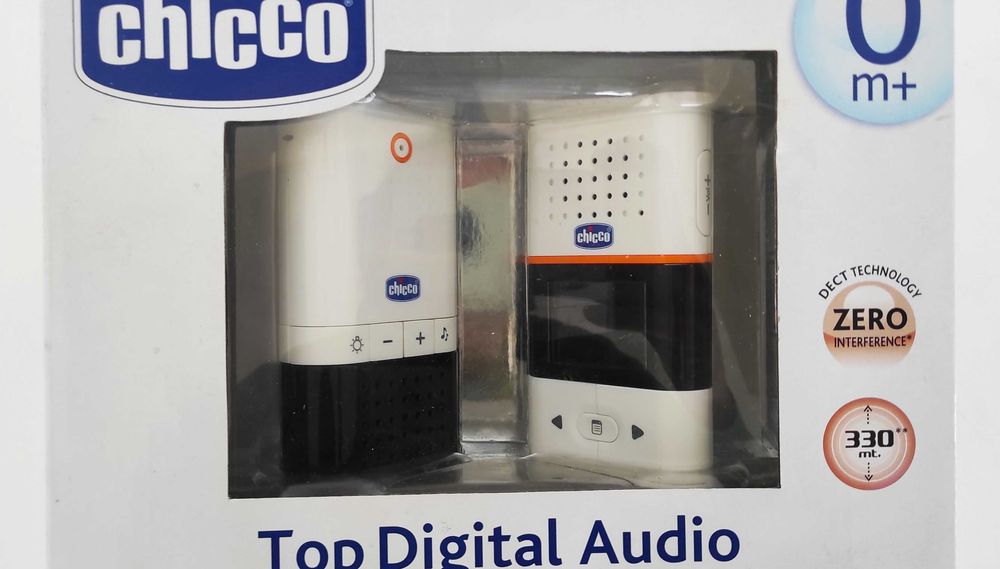 Chicco - Top Digital Áudio Baby Monitor -  Até 330 metros