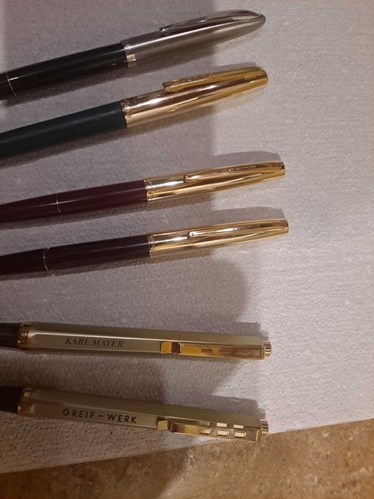 Zestaw 6 starych długopisów z okresu PRL.