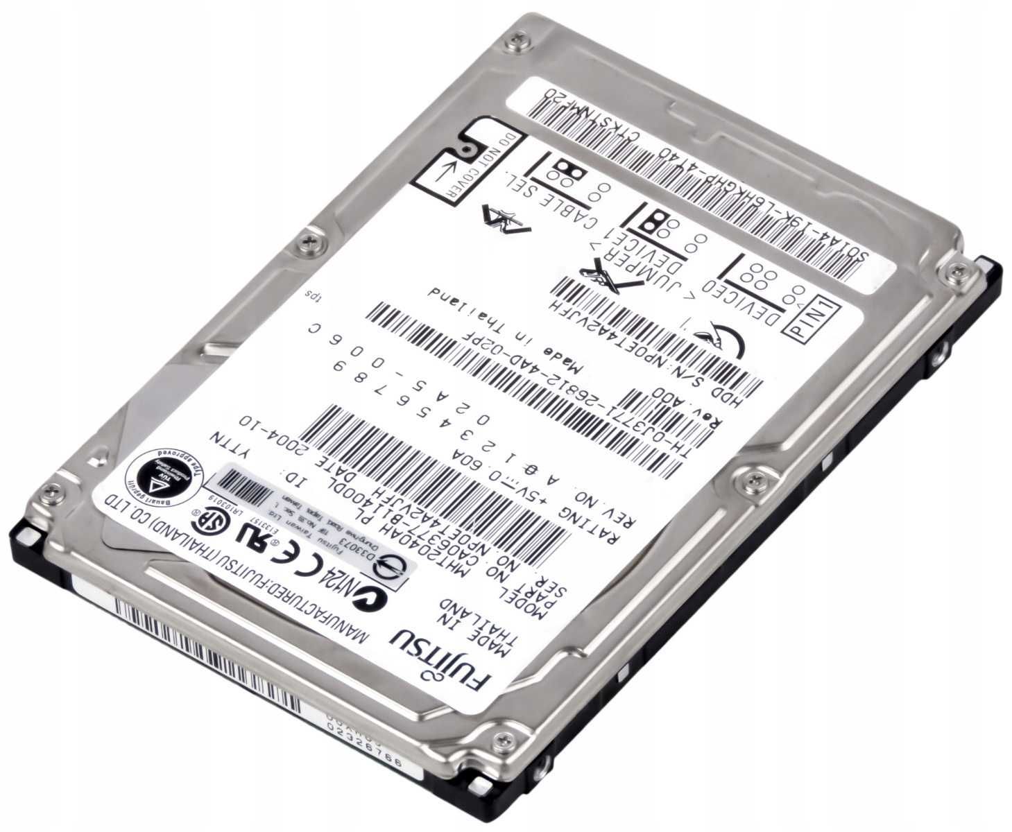 Dysk twardy Fujitsu MHT2040AH 40GB PATA (IDE/ATA) 2,5"