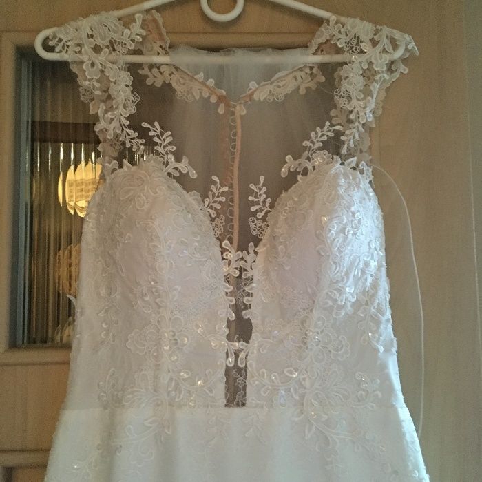 Przepiękna suknia ślubna DURINA ecru syrenka