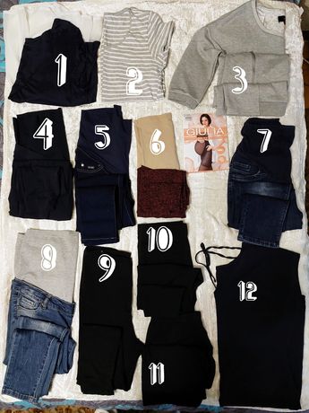 Набор одежды для беременных джинсы лосины платье футболка