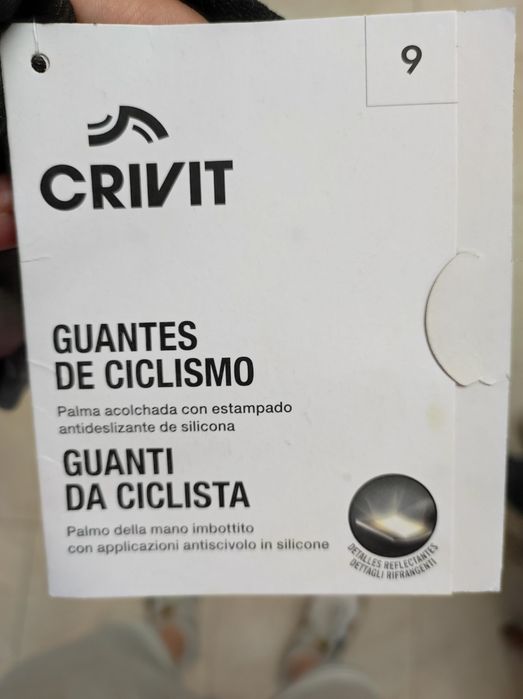 Luvas de bicicleta tamanho 9