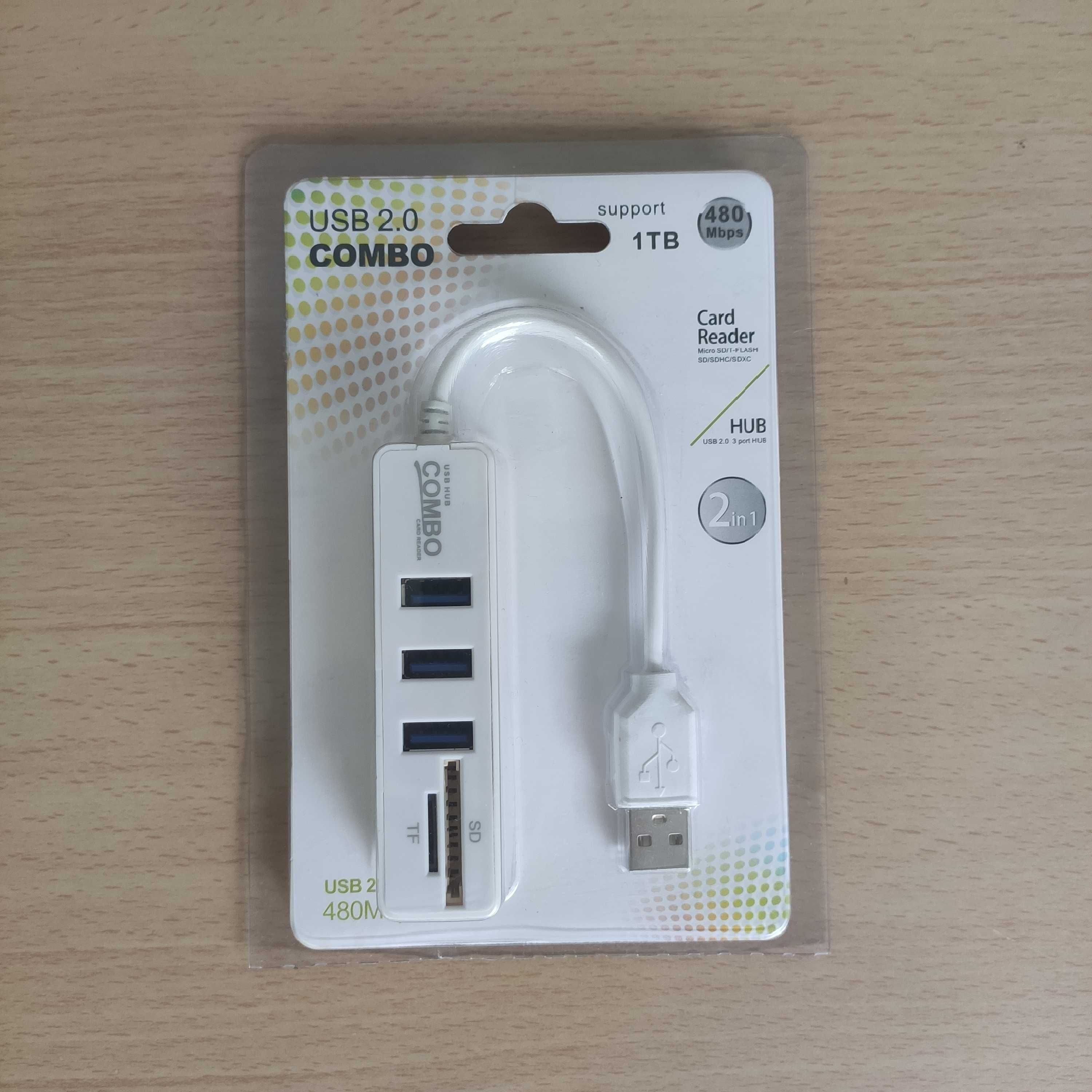 Hub Usb e Leitor de Cartões