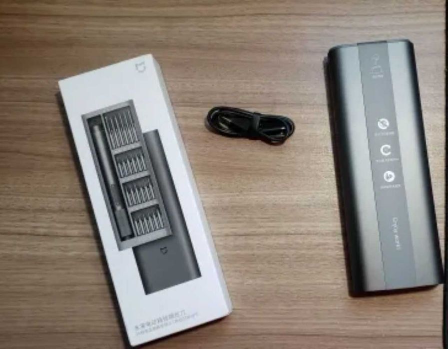 Викрутка електрична з набором біт 24 шт, Xiaomi, аккумуляторна USB.