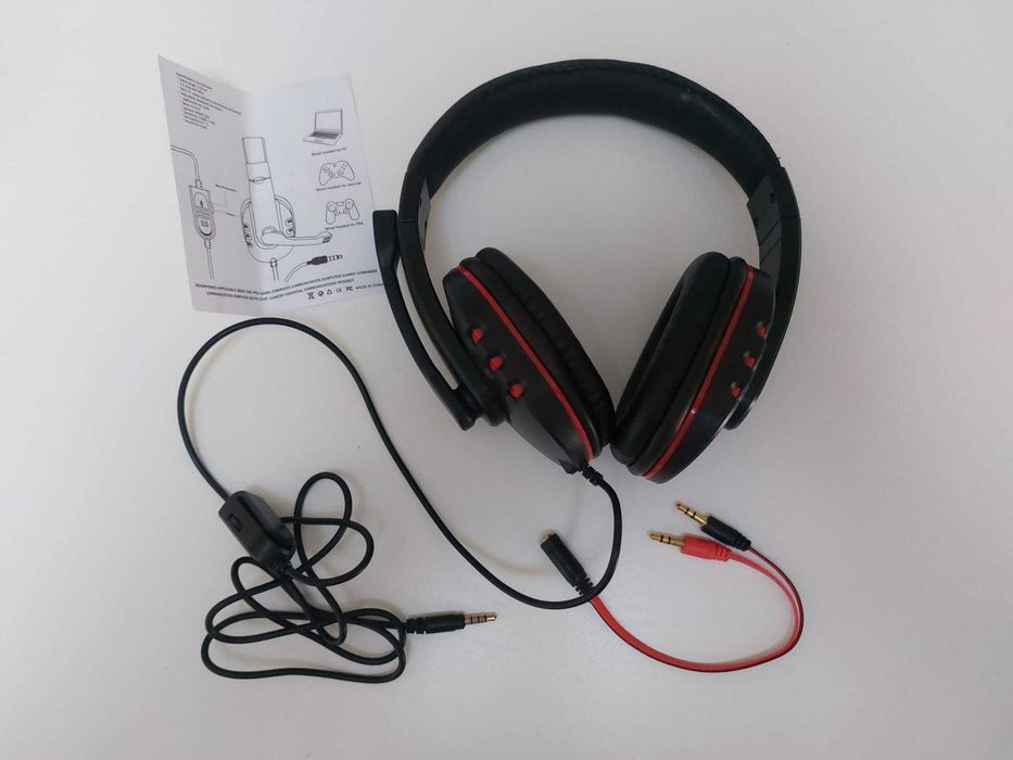 Słuchawki przewodowe gamingowe PS4 XBOX PC