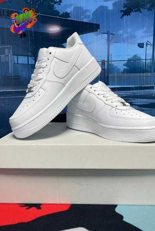 Biały\NikeForce1*airDamskieKomfort ZniżkaTrampkiNeutralne 36.5