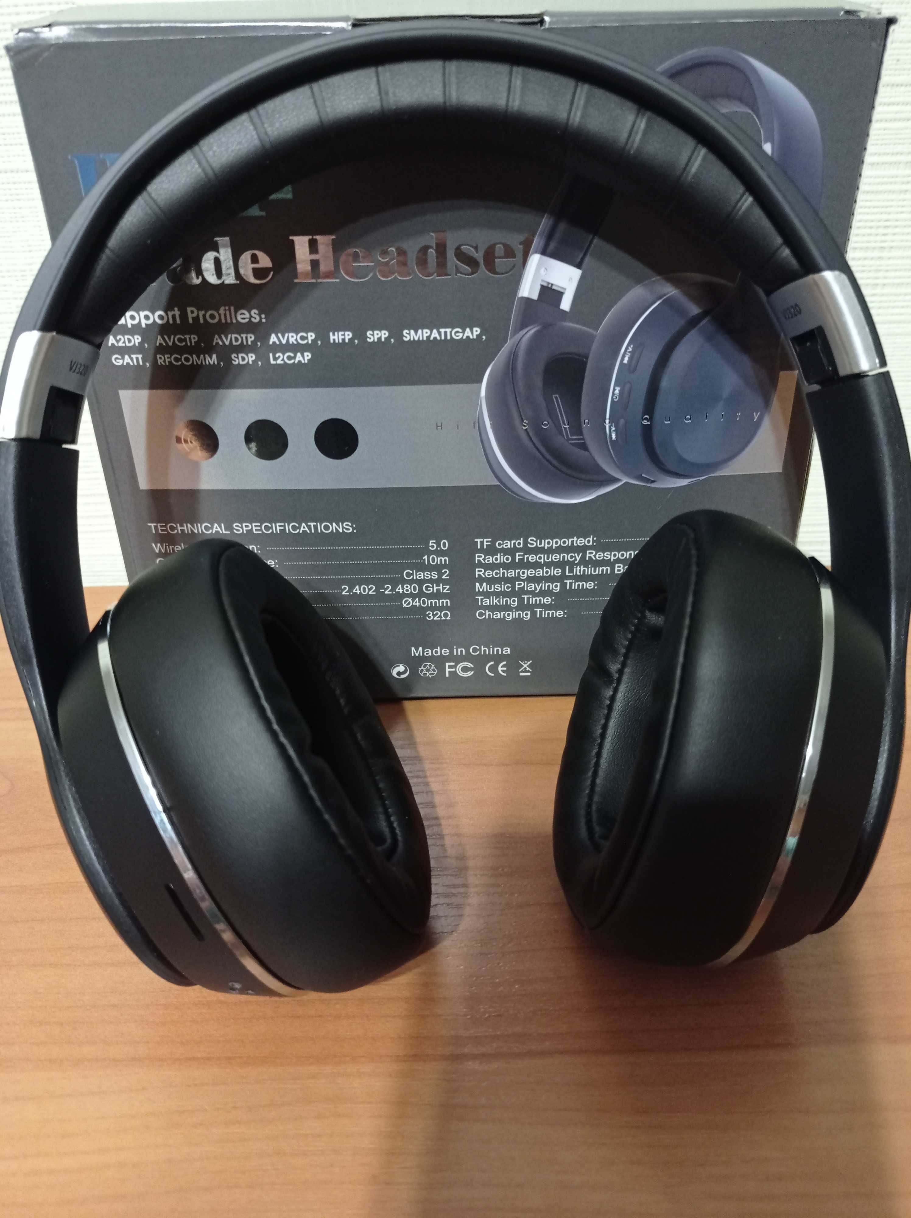 Беспроводные наушники HiFi Grade Headset блютуз для музыки