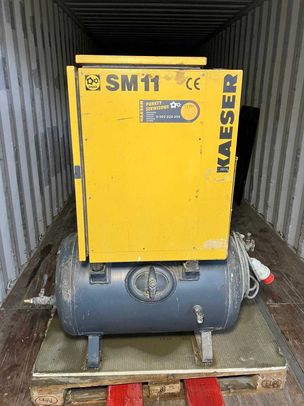 Kompresor sprężarka Kaeser SM 11 + zbiornik 150l | 7,5 kW | 1145 l/min