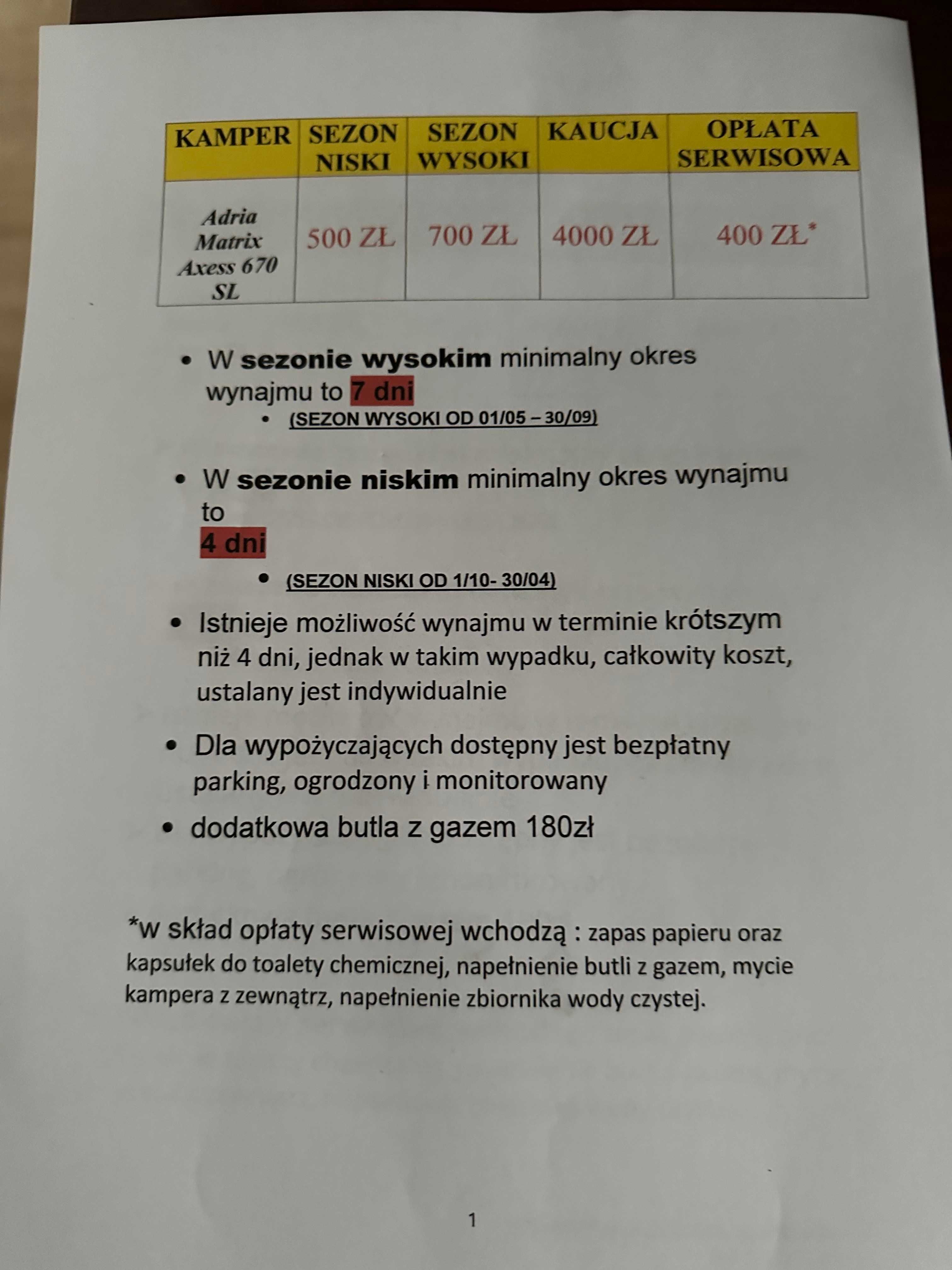 Wynajem kampera | Wypożyczalnia Dejvbart