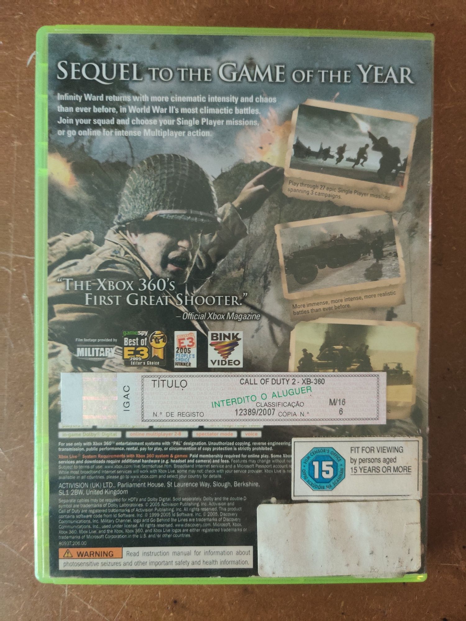 Call of Duty 2 - Game of the Year Edition (Xbox 360/One/Series X)