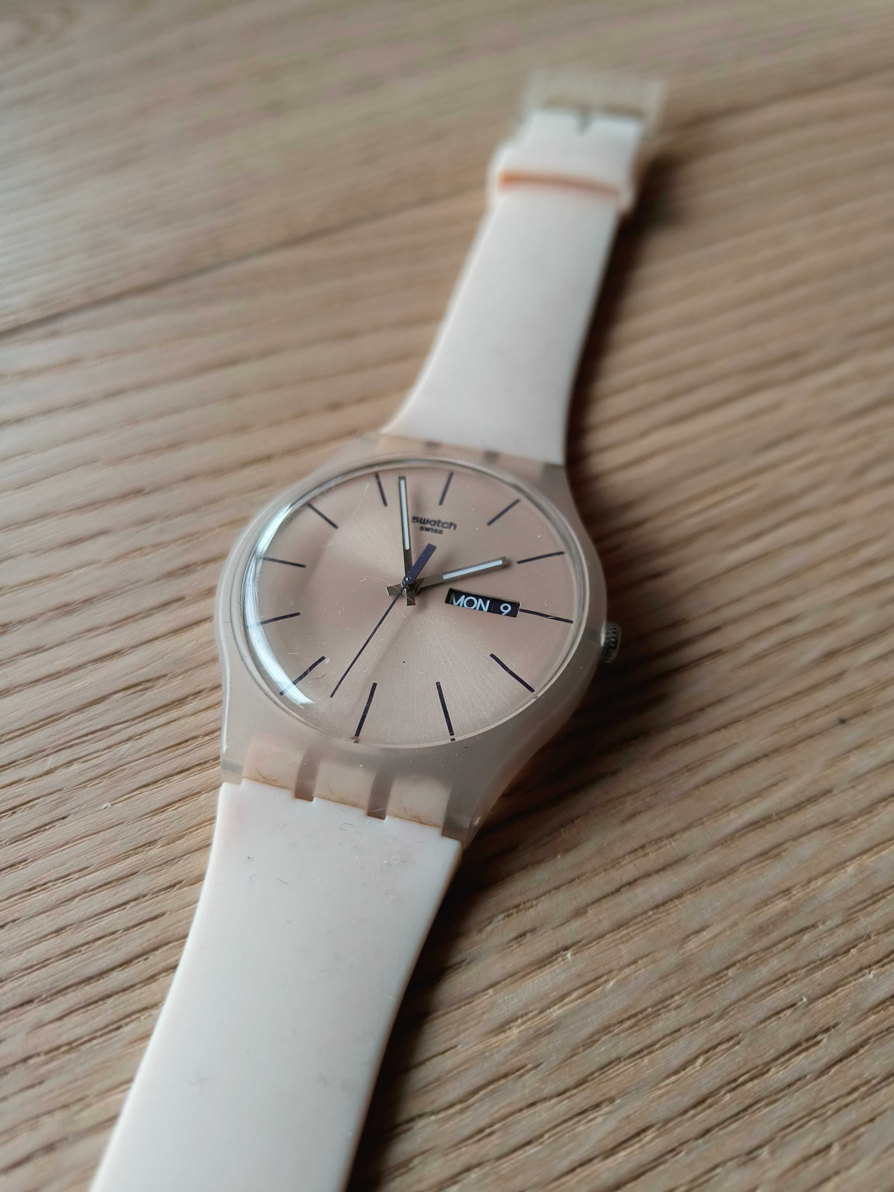 Zegarek SWATCH Rose Rebel. 41 mm, beżowy