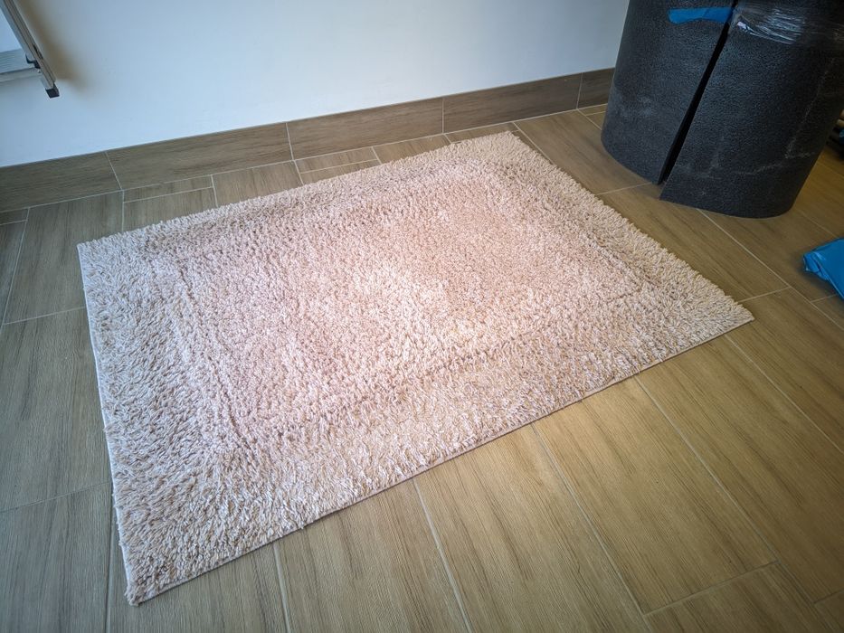 Dywan shaggy beżowy 120x160 cm - używany, w dobrym stanie