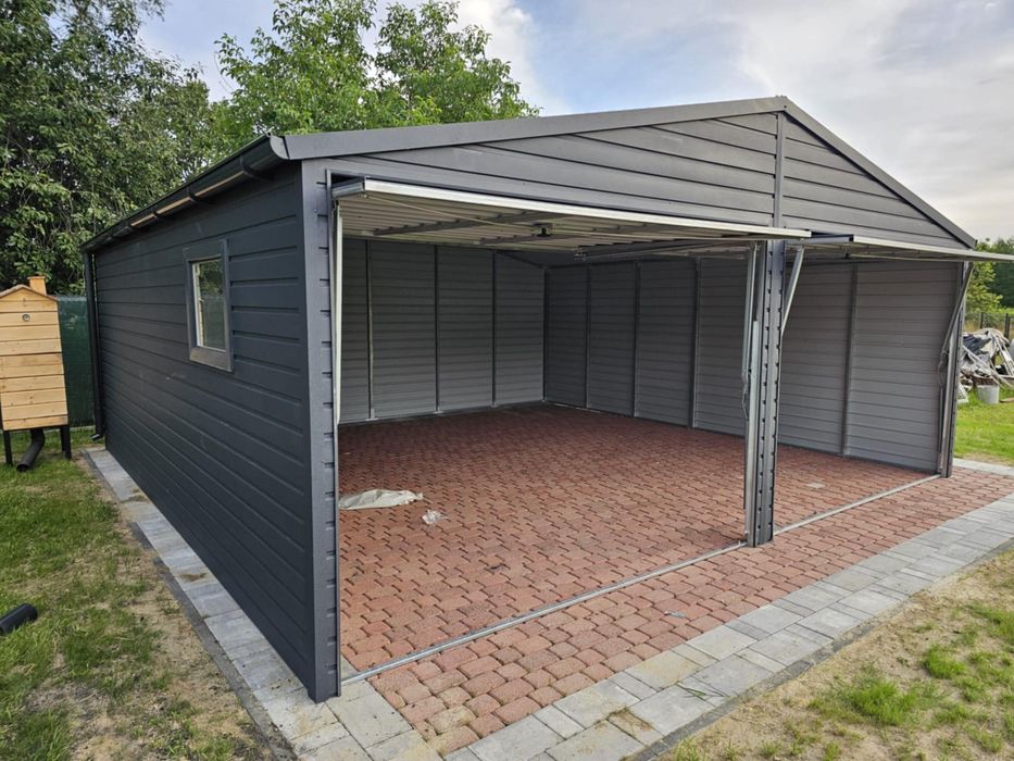 Garaż blaszany 4x6 6x5 6x5,80 6x6 7x6 8x6 9x5 9x6 - PRODUCENT Premium!