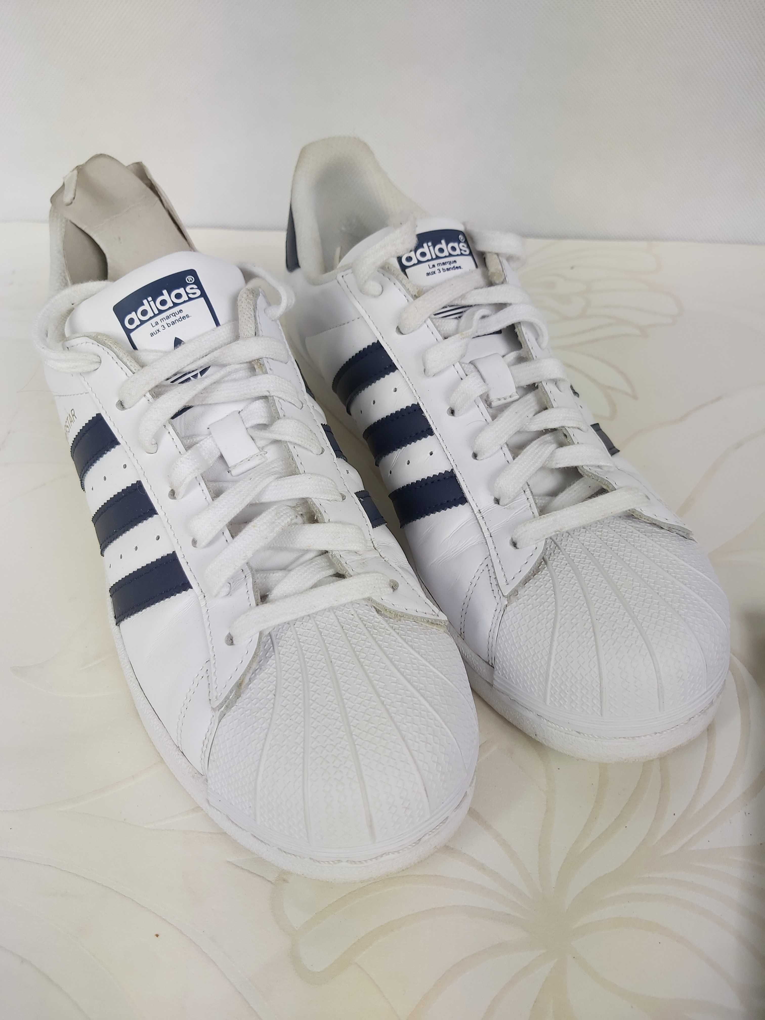 SP Używane sneakersy ADIDAS SUPERSTAR  43 1/3 trampki skórzane