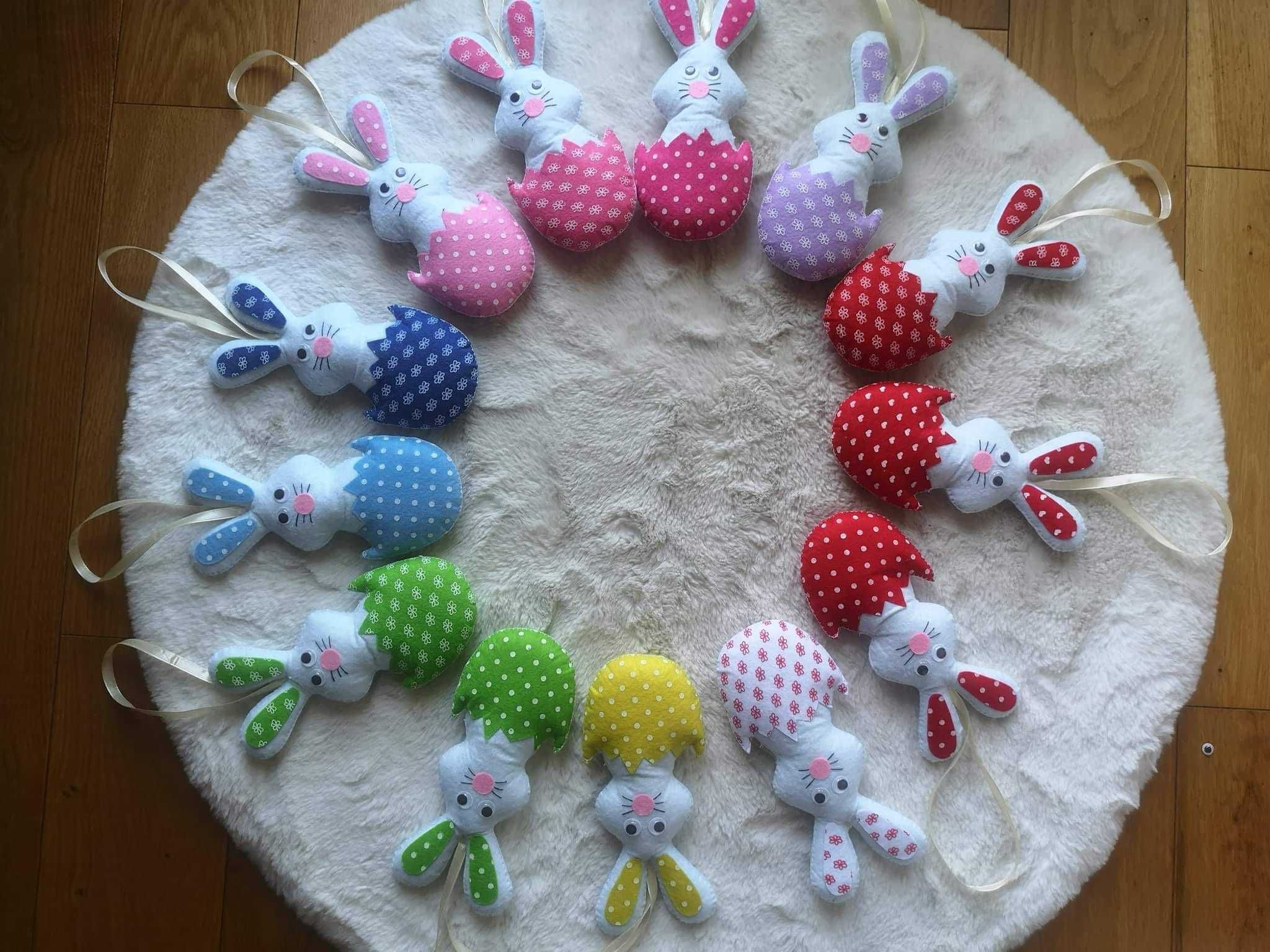 Ozdoby wielkanocne dekoracje Wielkanoc kurki króliczki jajka kwiatki