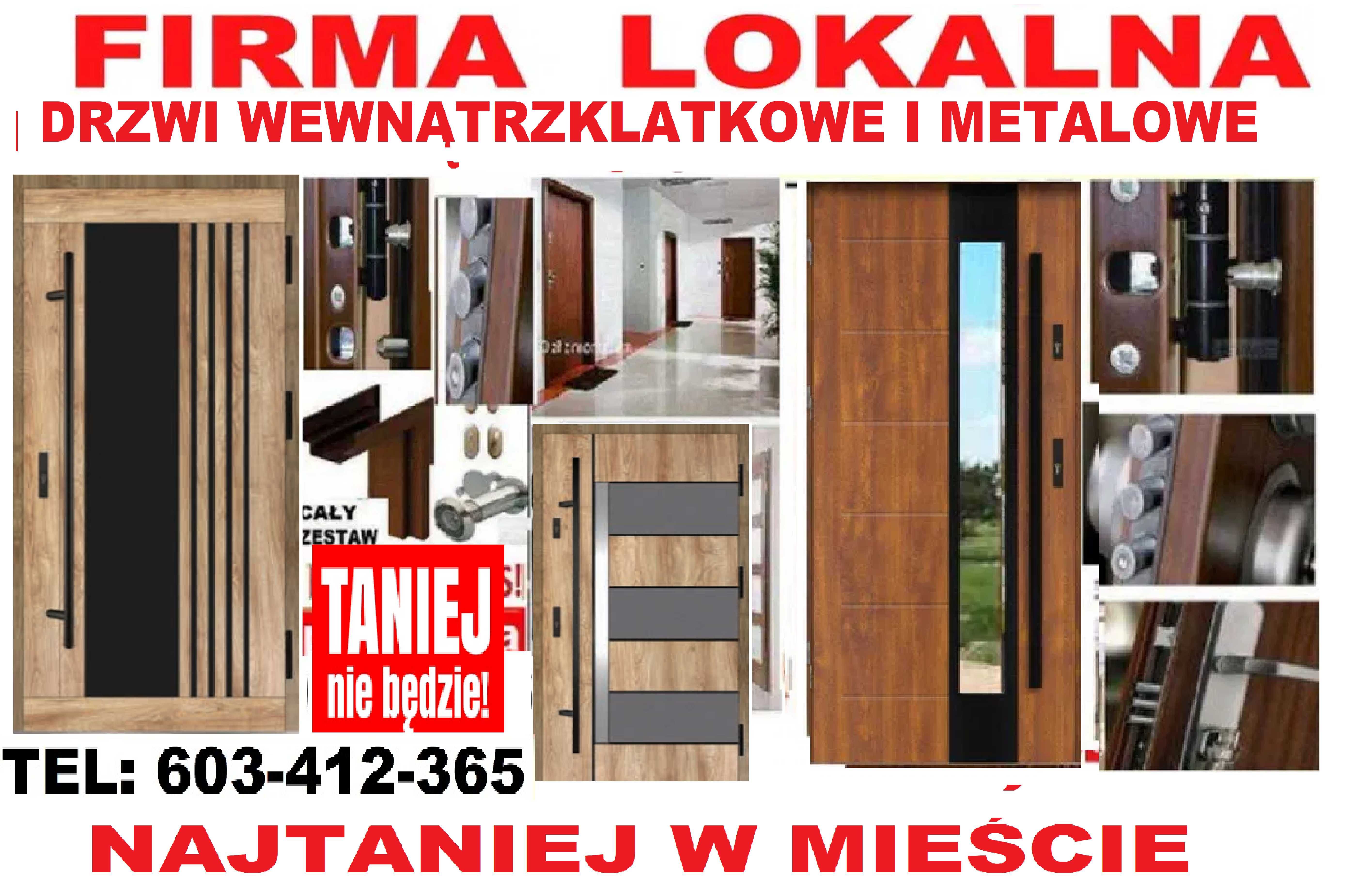 Drzwi wejściowe, drzwi zewnętrzne z montażem WYPRZEDAŻ antywłamaniowe